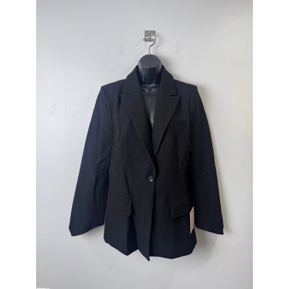 NWT Odd Muse Women Black The Ultimate Muse Blazer Single Button Small